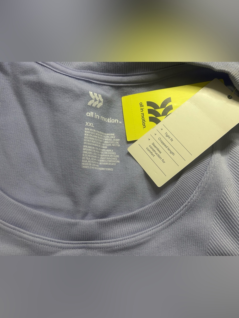 All In Motion Ribbed Cropped Shirt - Picture 4 of 4